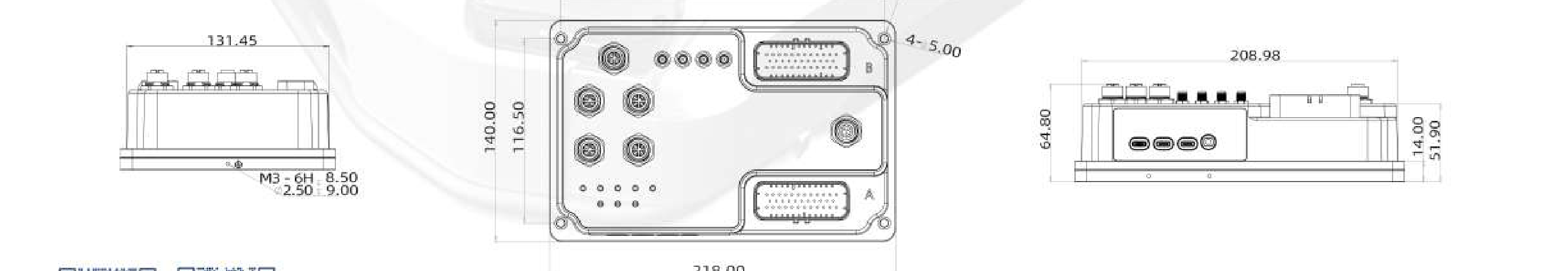 SRC-3000FS dimensions (mm)