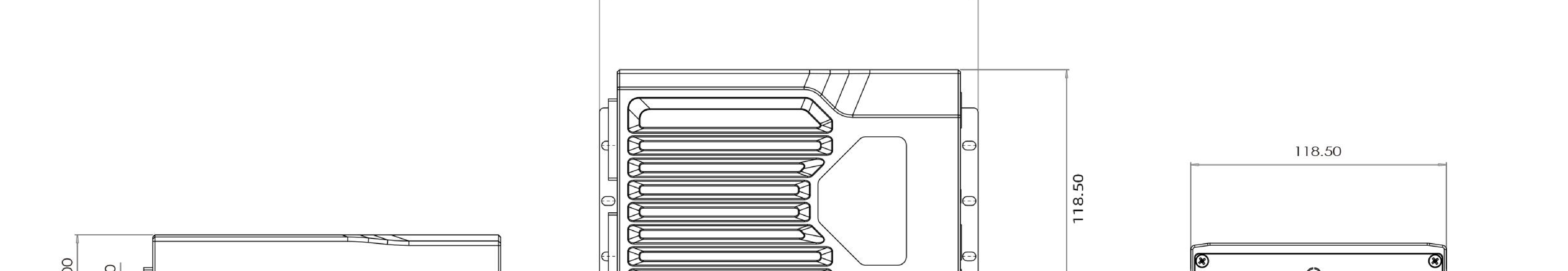 SRC-880 dimensions (mm)